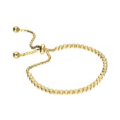 Bratara tennis argint placat cu aur galben cu pietre DiAmanti MB10033Y-AS
